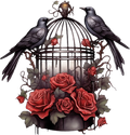 Gothic Red Rose Collection- Decal 4