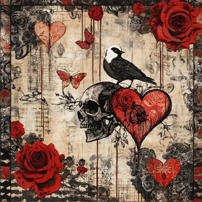 Gothic Red Rose Collection