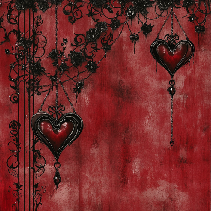 Gothic Red Rose Collection- Vinyl 4