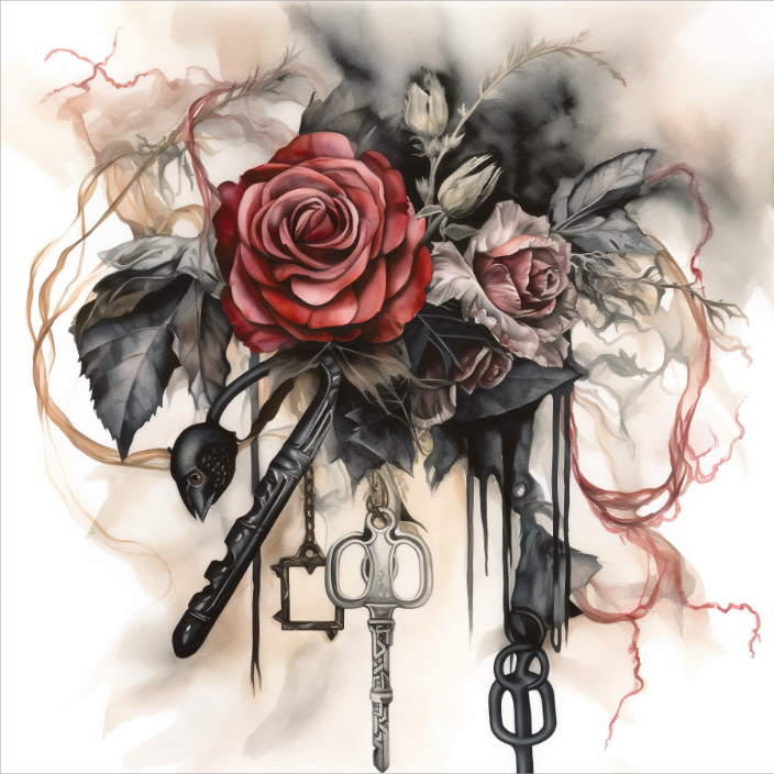 Gothic Red Rose Collection