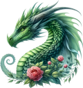 Green Flower Dragon