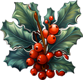 Green Gnome- Poinsettia 1