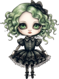 Green Haired Dead Doll