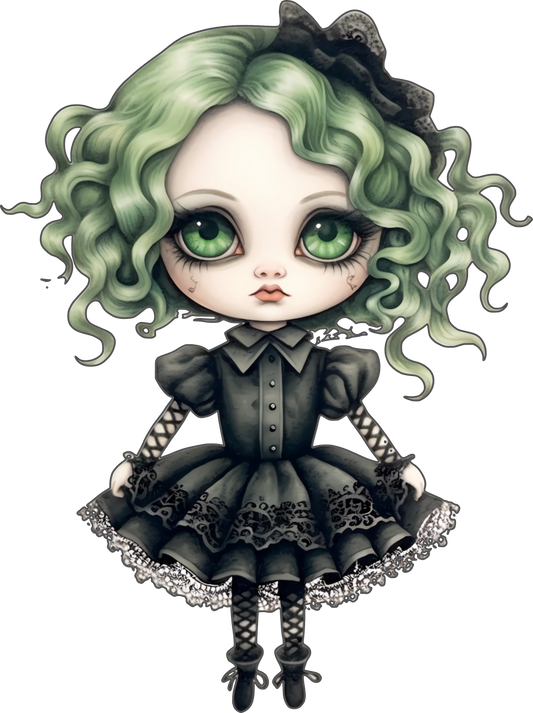 Green Haired Dead Doll