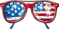 Grunge Flag Sunglasses