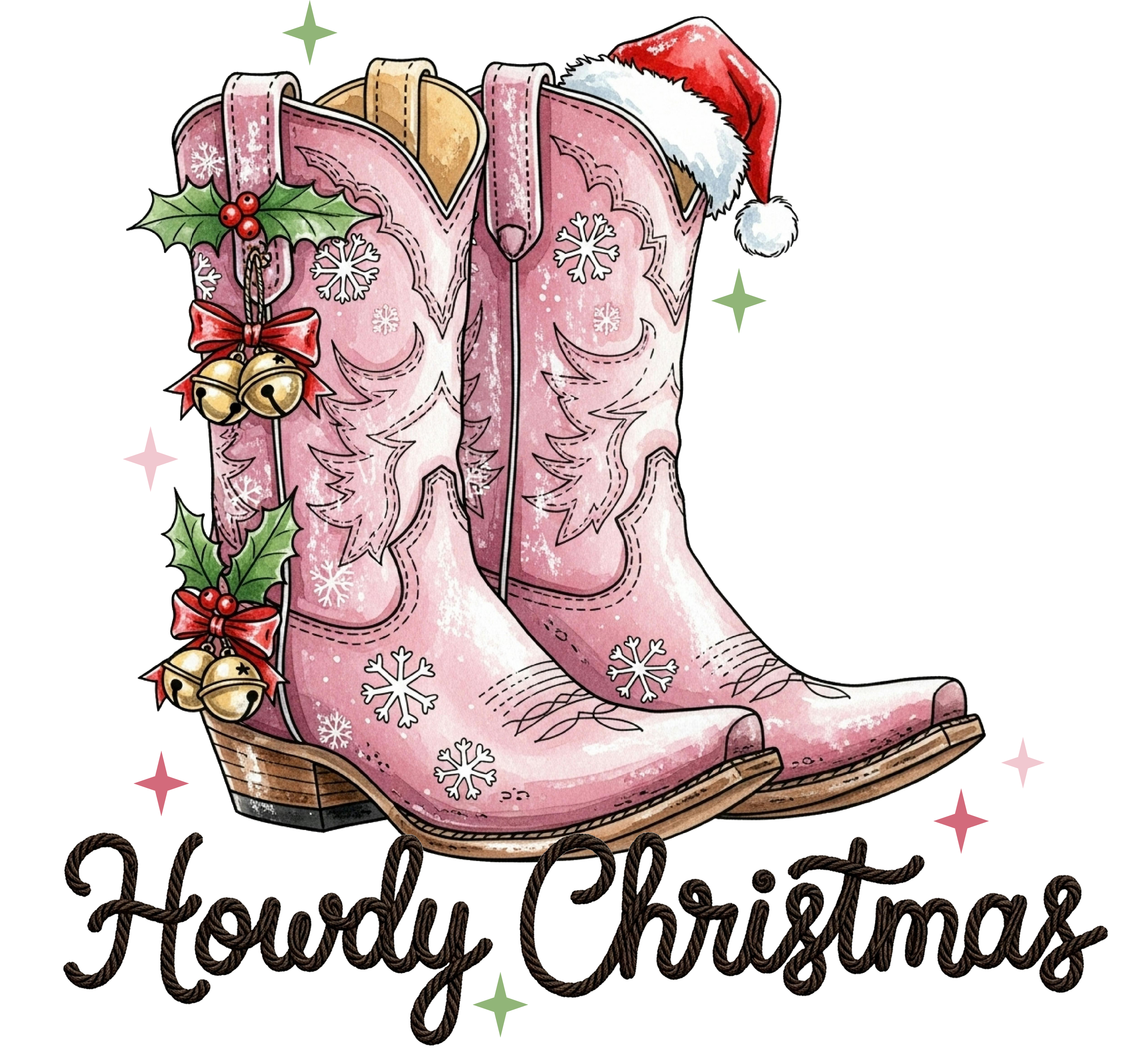 Western Christmas Decal 6