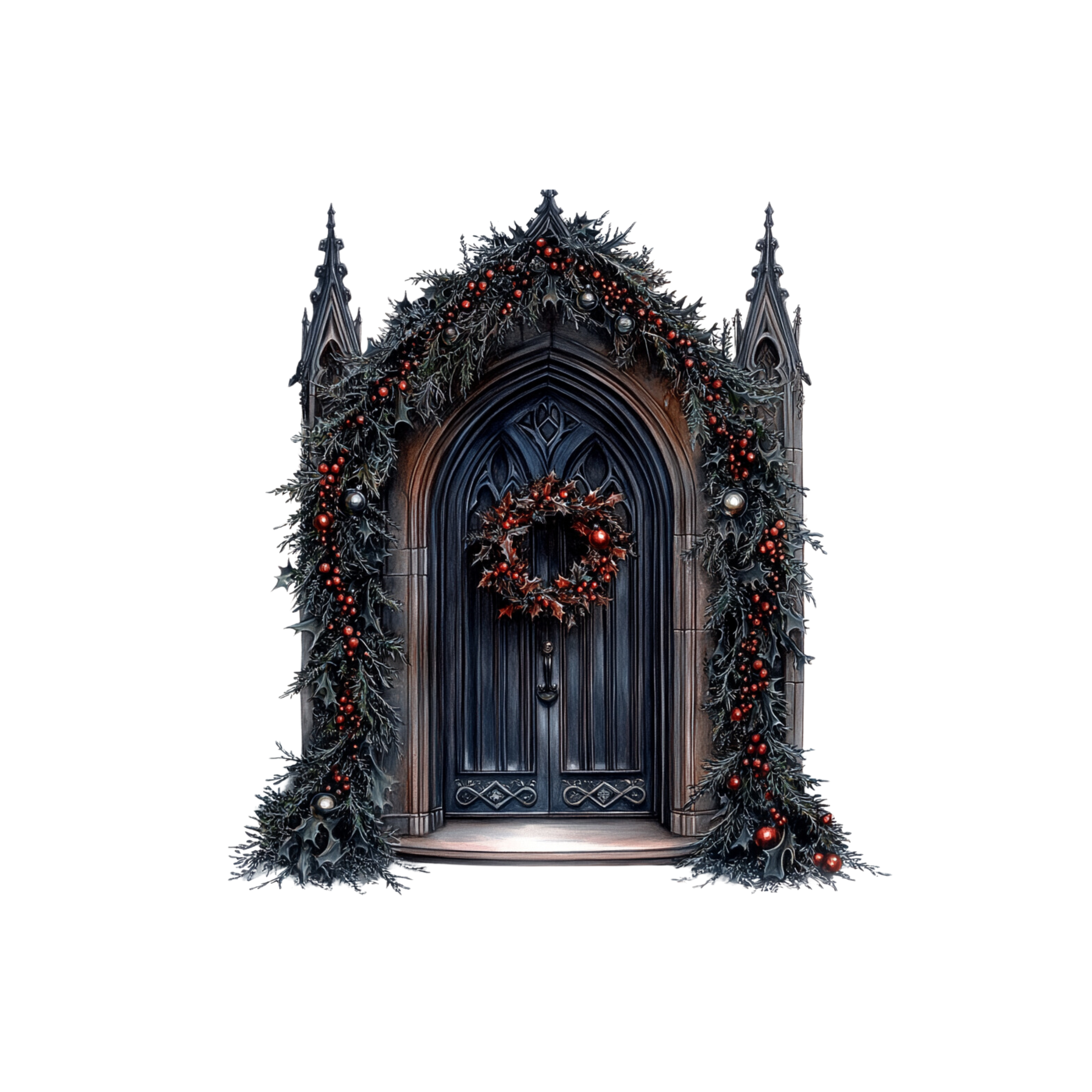 Gothic Christmas Decal 42