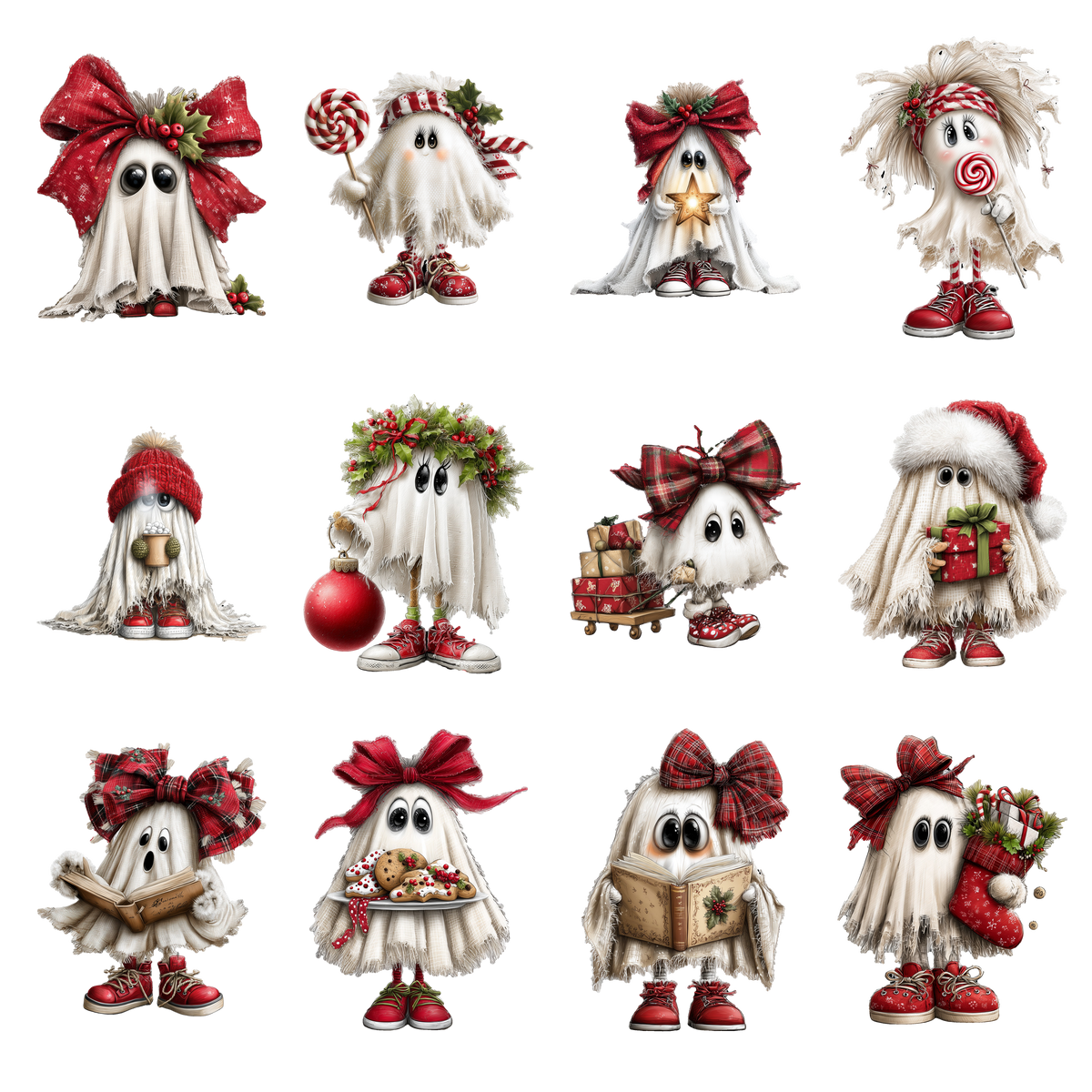Christmas Ghosts Element Sheet 1