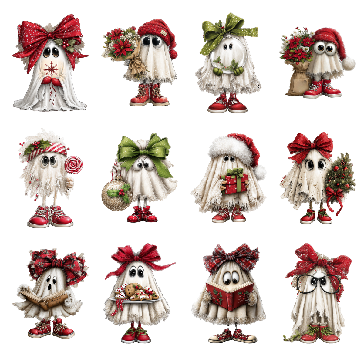Christmas Ghosts Element Sheet 2