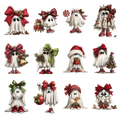 Christmas Ghosts Element Sheet 3