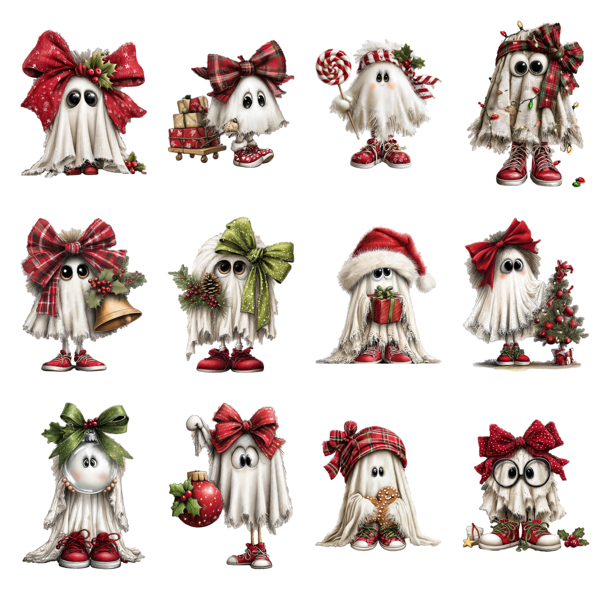 Christmas Ghosts Element Sheet 3