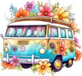 Hippie Floral Van