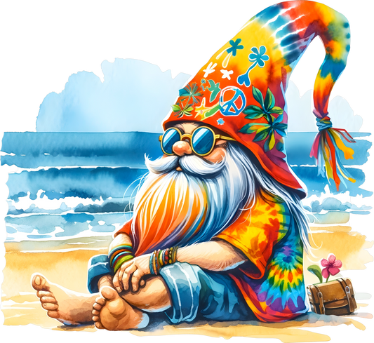 Hippie Gnome on Beach