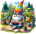 Hippie Gnome w Book