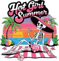 Hot Girl Summer Skeleton Decal