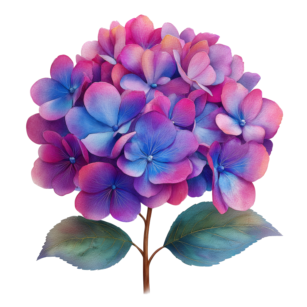 Hydrangea Decal 12