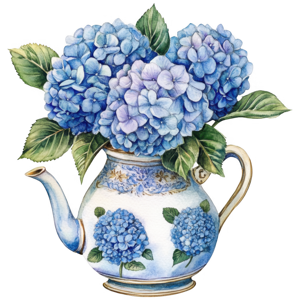 Hydrangea Decal 16