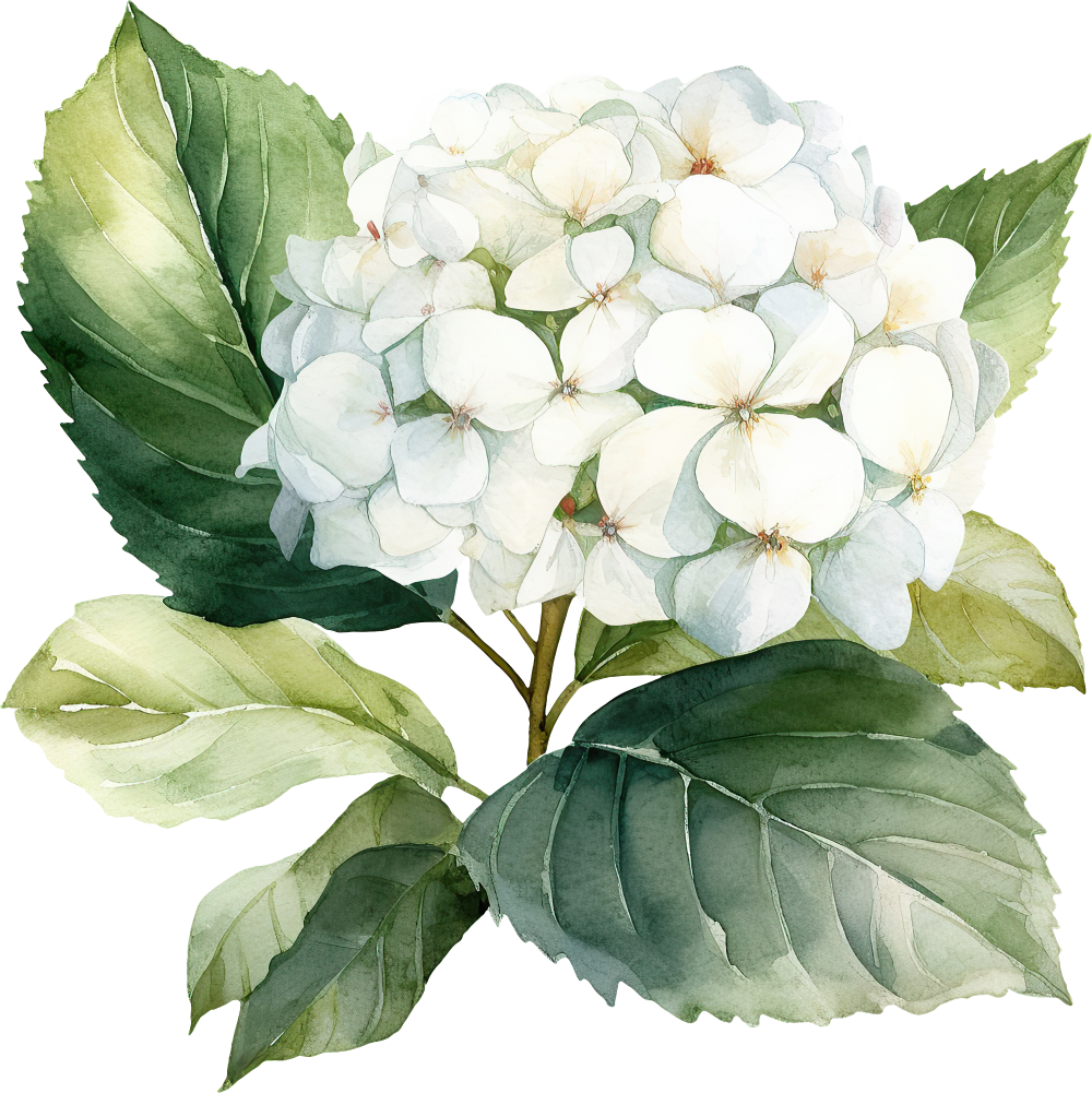 Hydrangea Decal 3