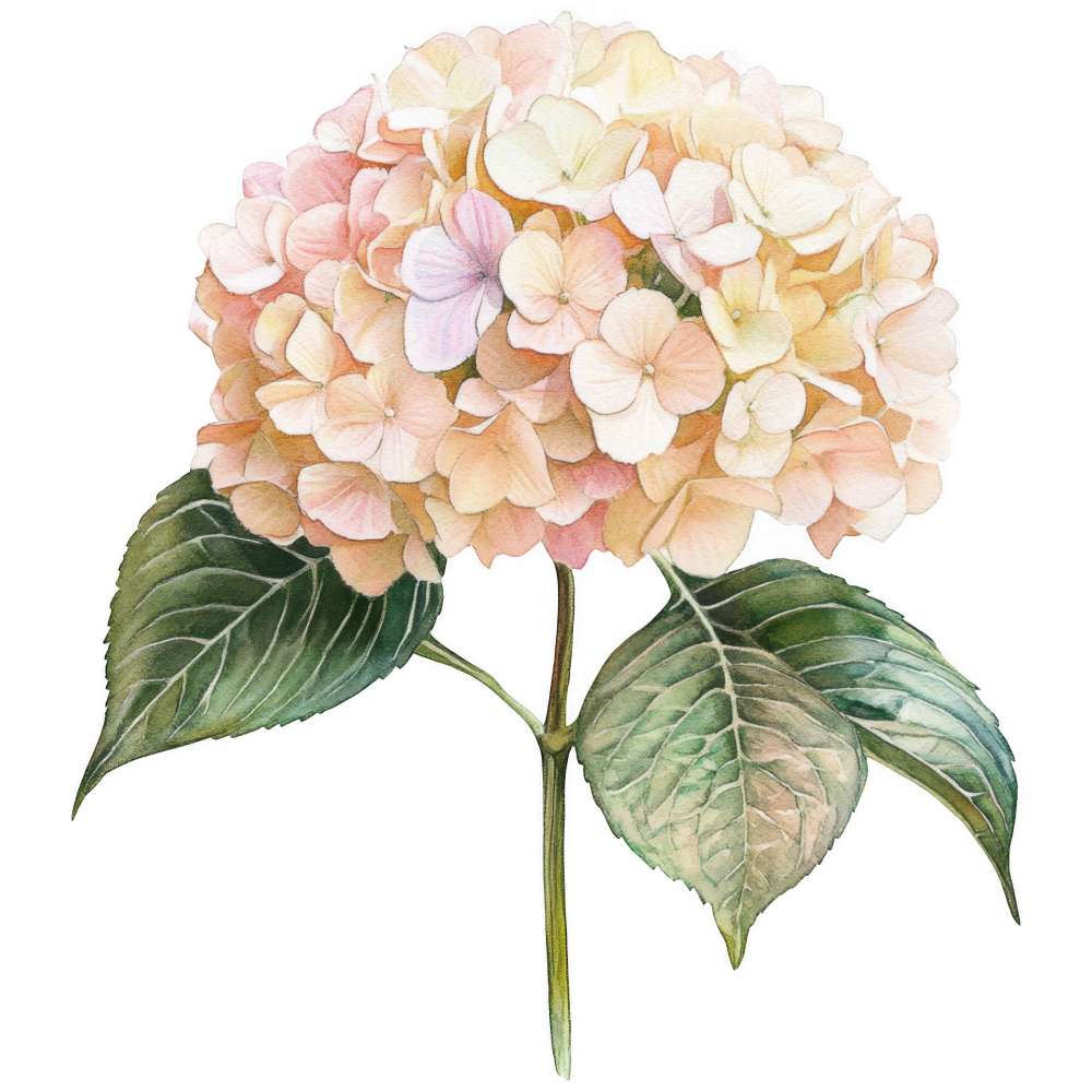 Hydrangea Decal 4