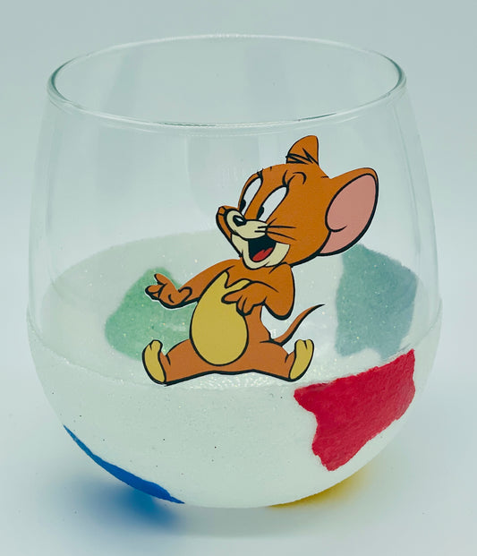 Cat & Mouse wine glass set