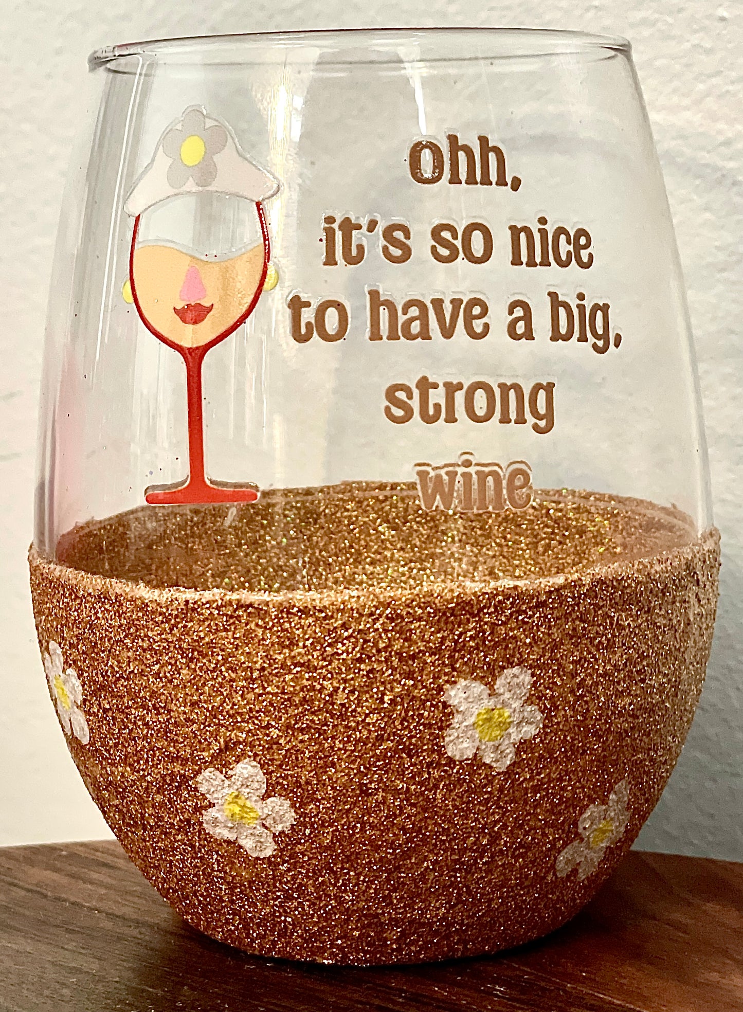 Mrs. Potato Head-Toy Story inspired wine glass