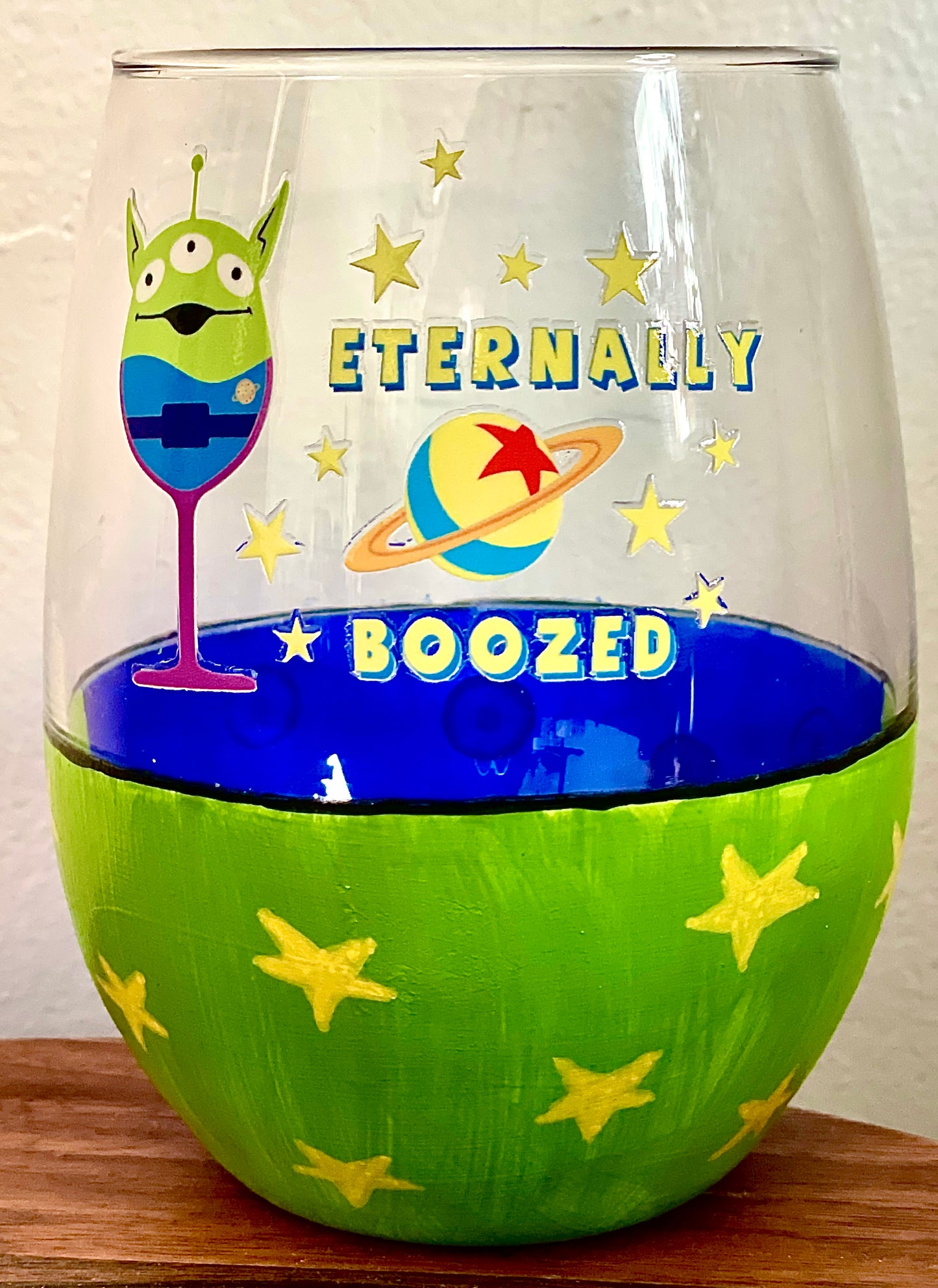 Toy Story inspired wine glass set