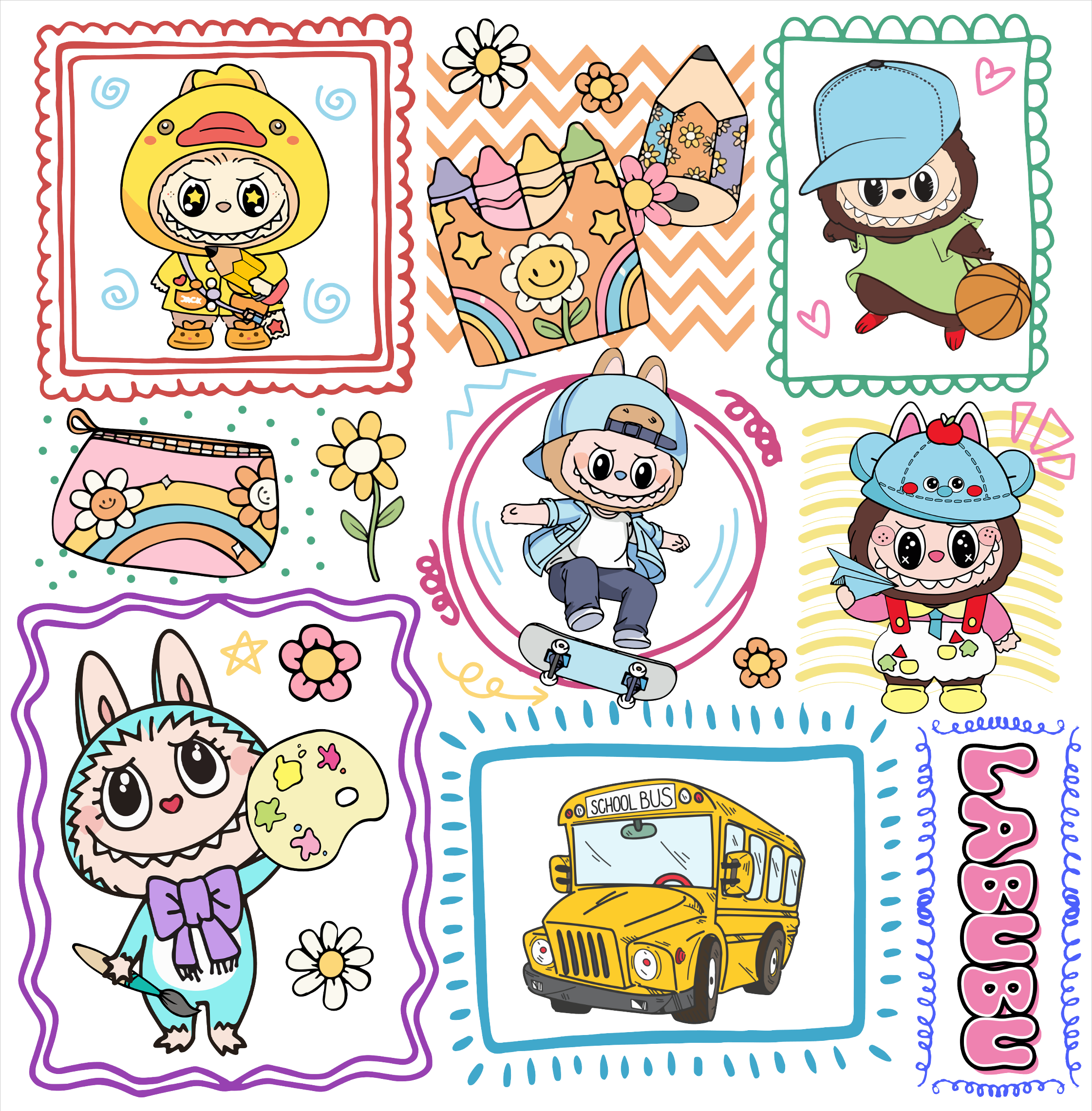 Labubu Back to School