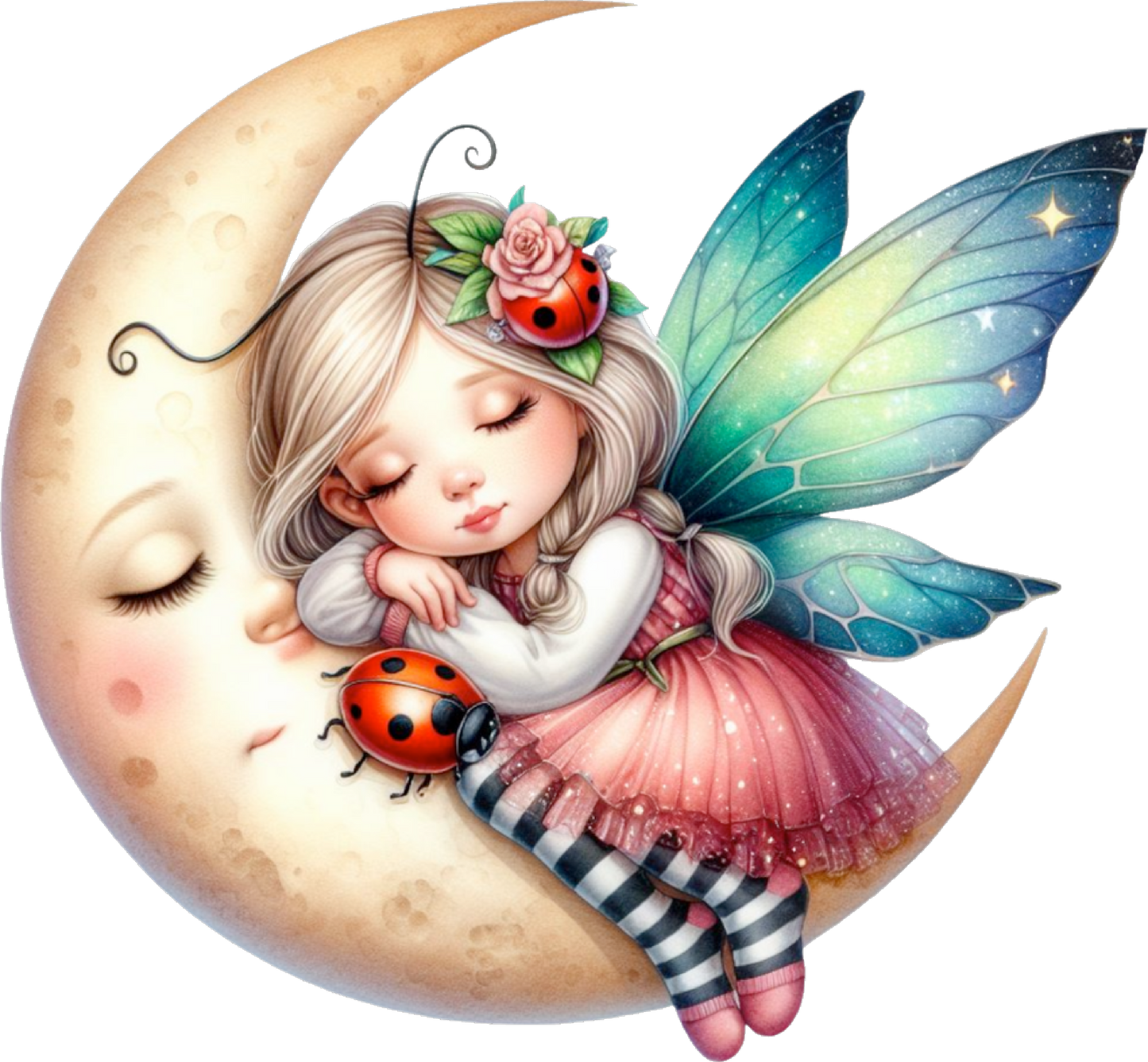 Ladybug Girl on Moon