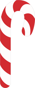 Letters To Santa Red Collection - Candy Cane Decal
