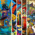 Fancy Pelican Collection- Mixed Media 16
