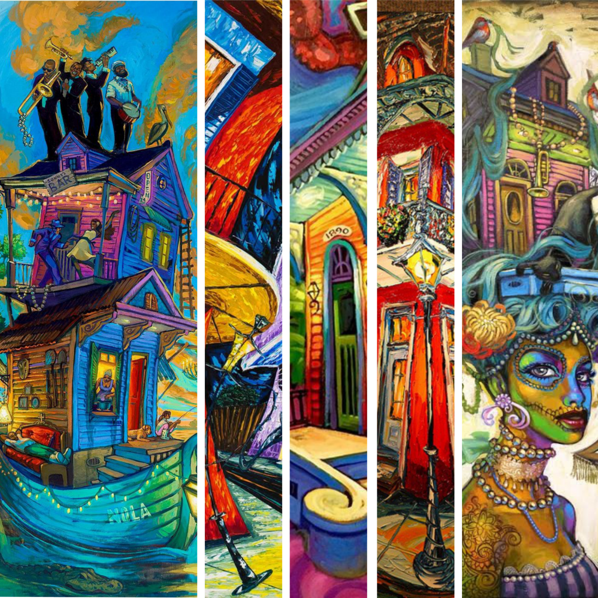 Fancy Pelican Collection- Mixed Media 16