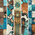 Western Round Up Collection- Mixed Media 1