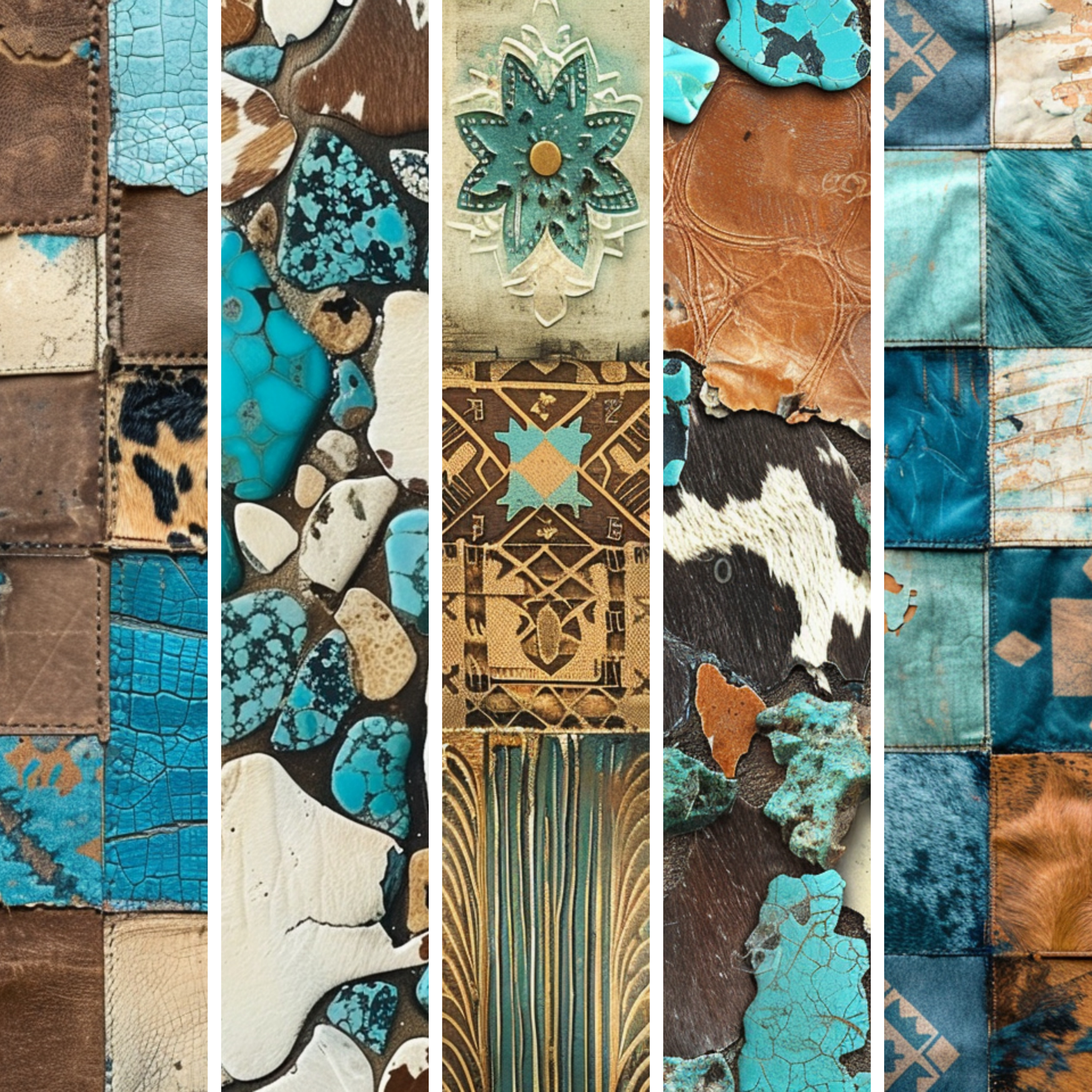 Western Round Up Collection- Mixed Media 1