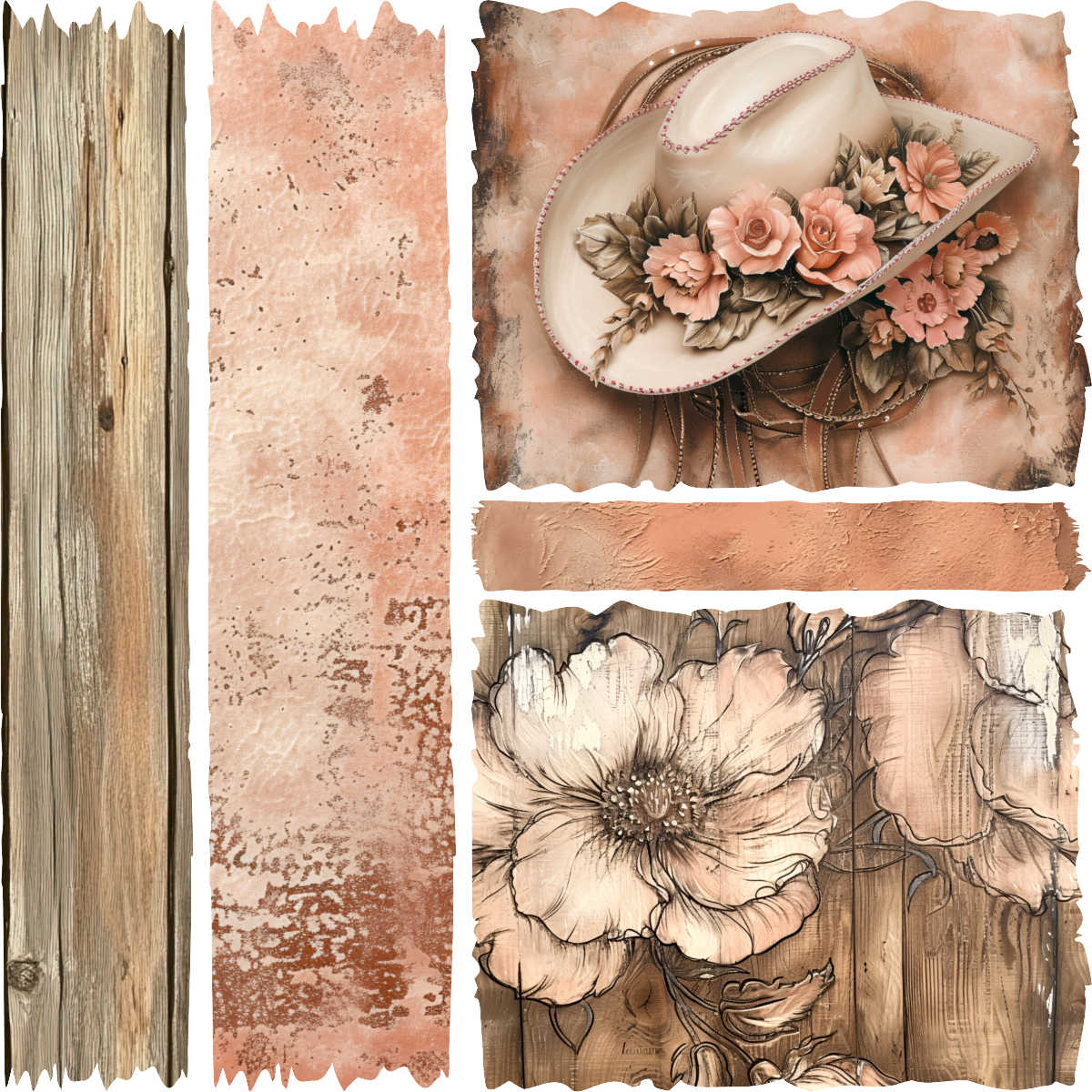 RoseWood Western Collection- Mixed Media 1