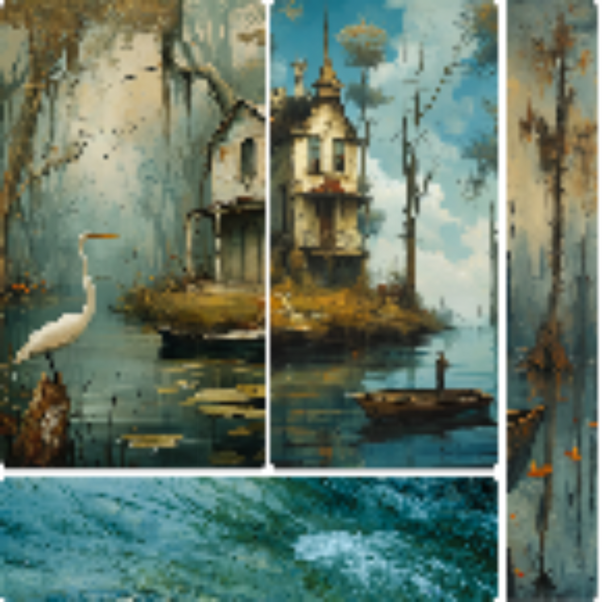 Bourbon to Bayou Collection- Mixed Media 3
