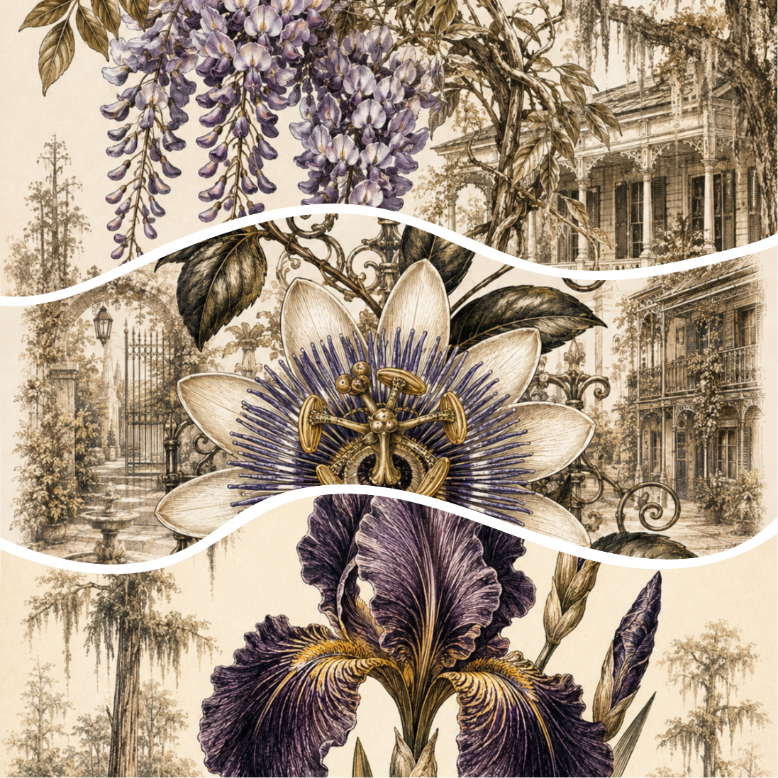 Bayou Botanical Collection- Mixed Media 5