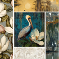 Fancy Pelican Collection- Mixed Media 5