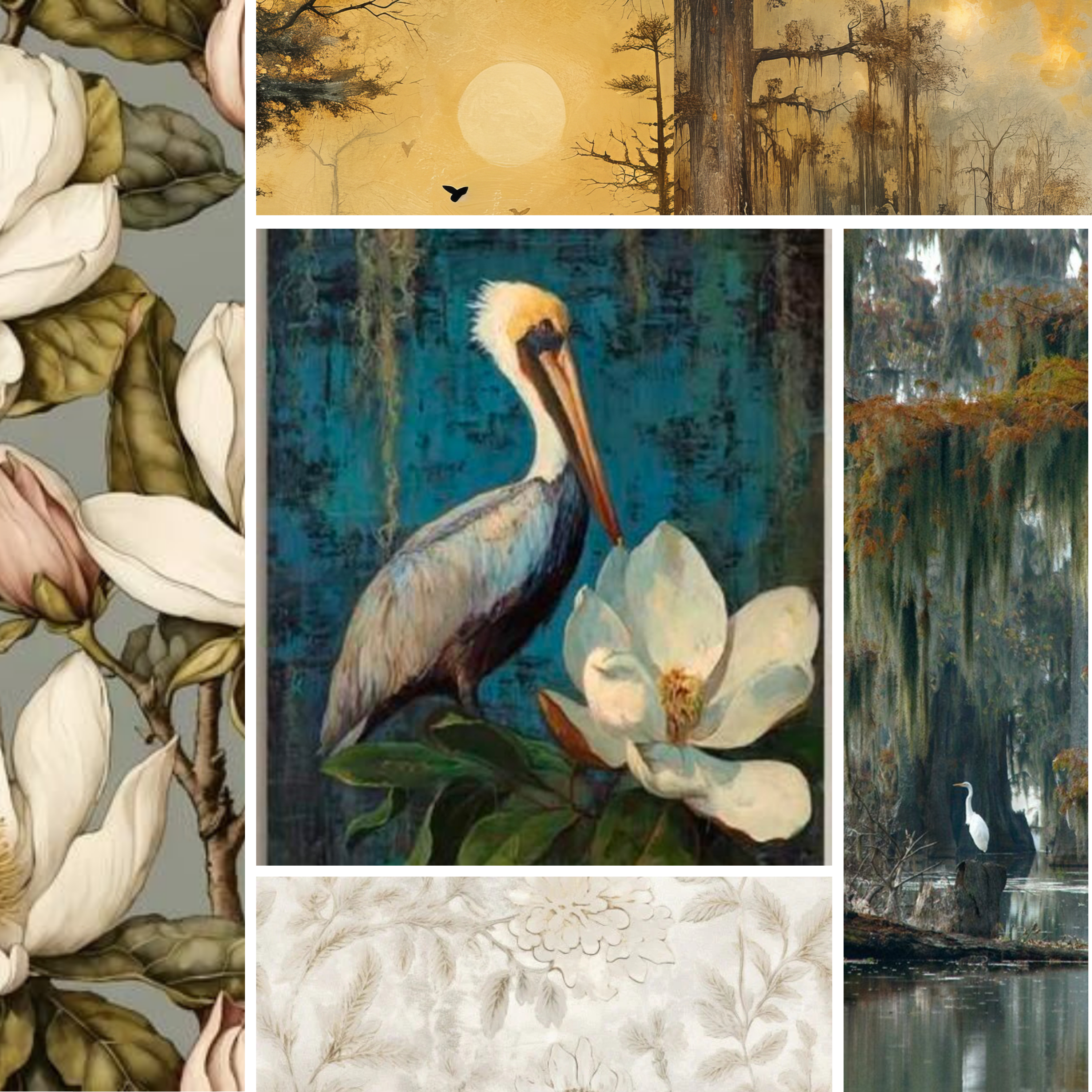 Fancy Pelican Collection- Mixed Media 5