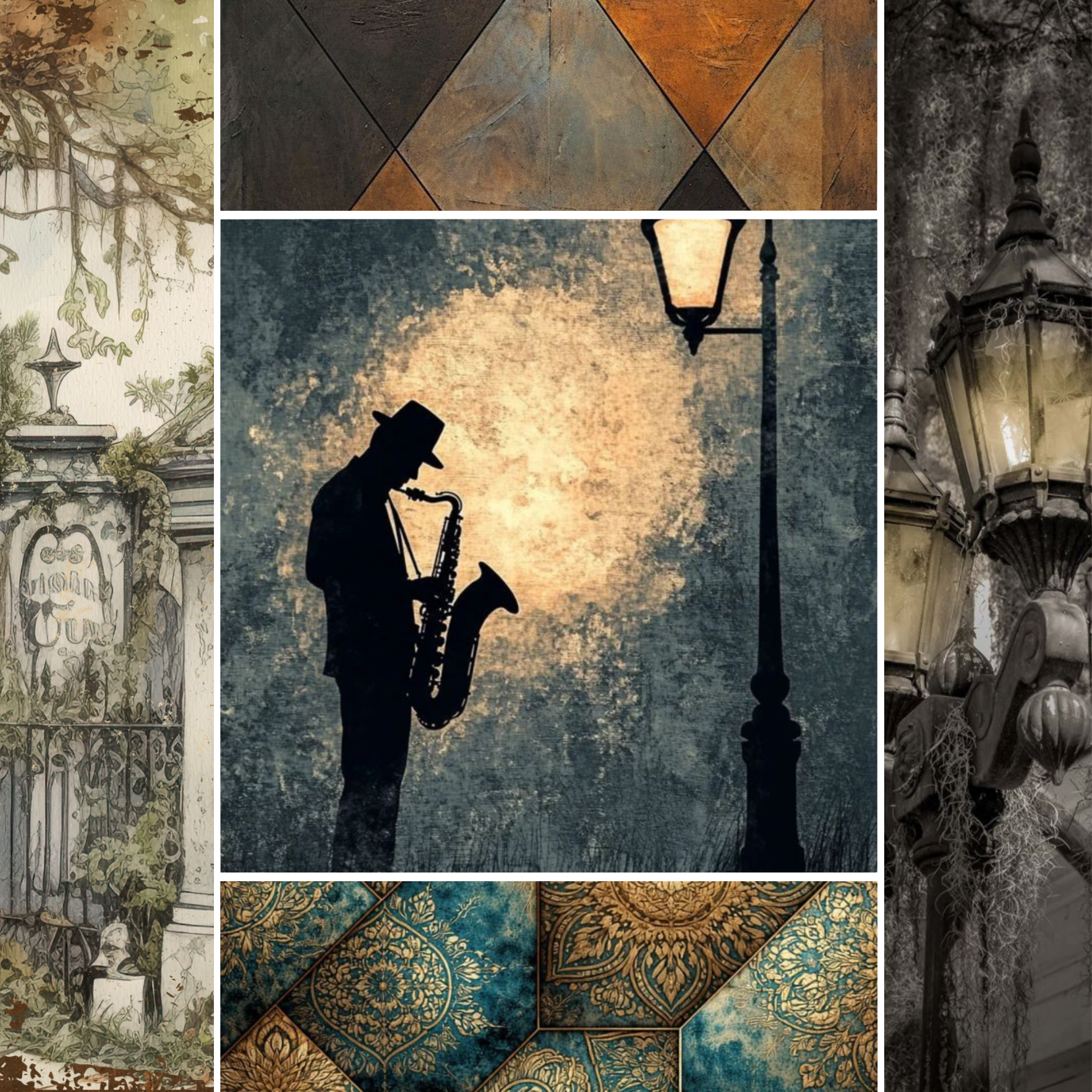 Bourbon to Bayou Collection- Mixed Media 5