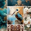 Fancy Pelican Collection- Mixed Media 8