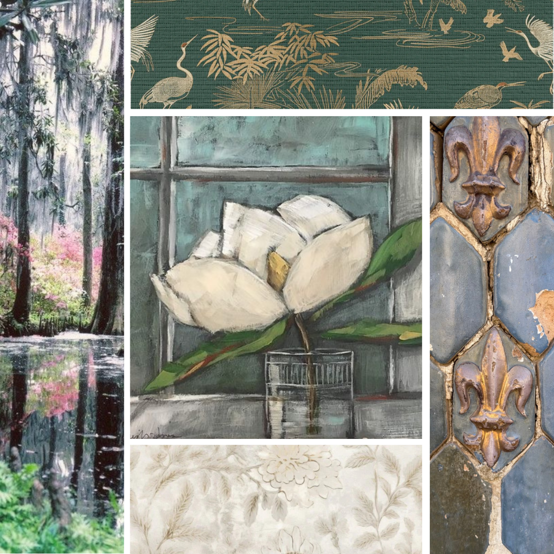 Bayou Botanical Collection- Mixed Media 9