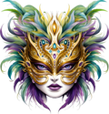 Mardi Gras Decal 19
