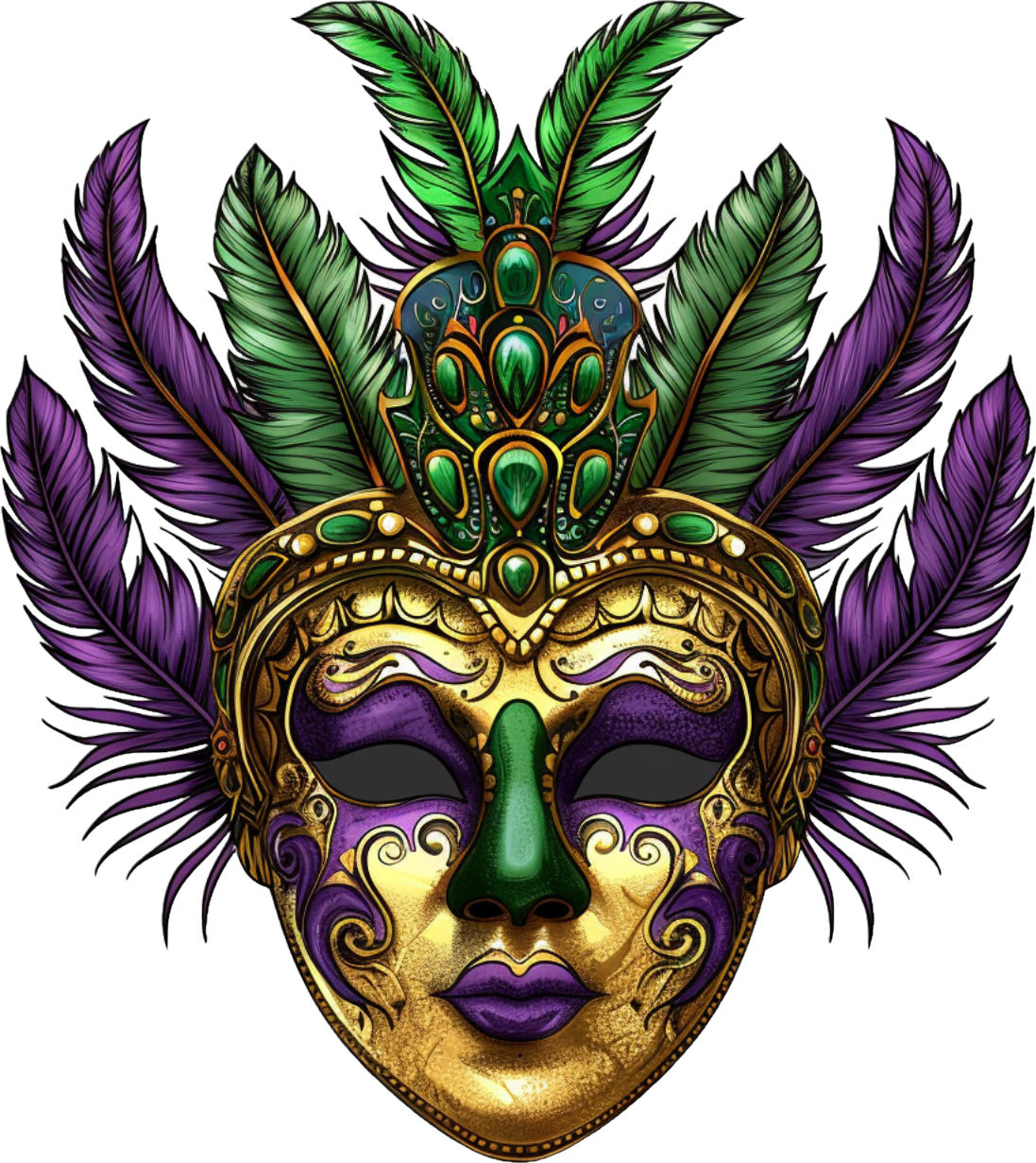 Mardi Gras Decal 26