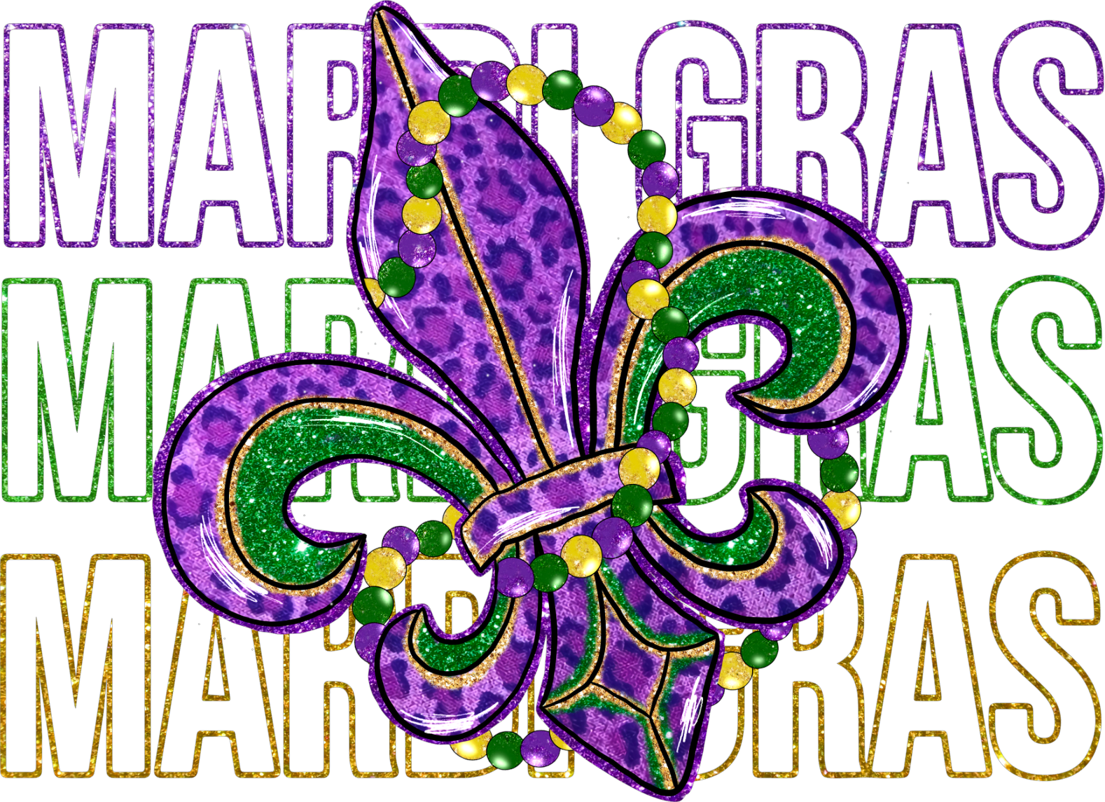 Mardi Gras Decal 37