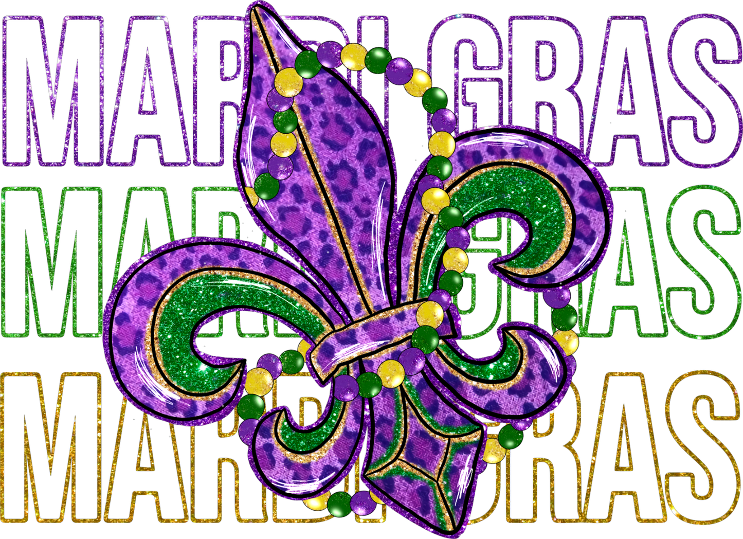 Mardi Gras Decal 37