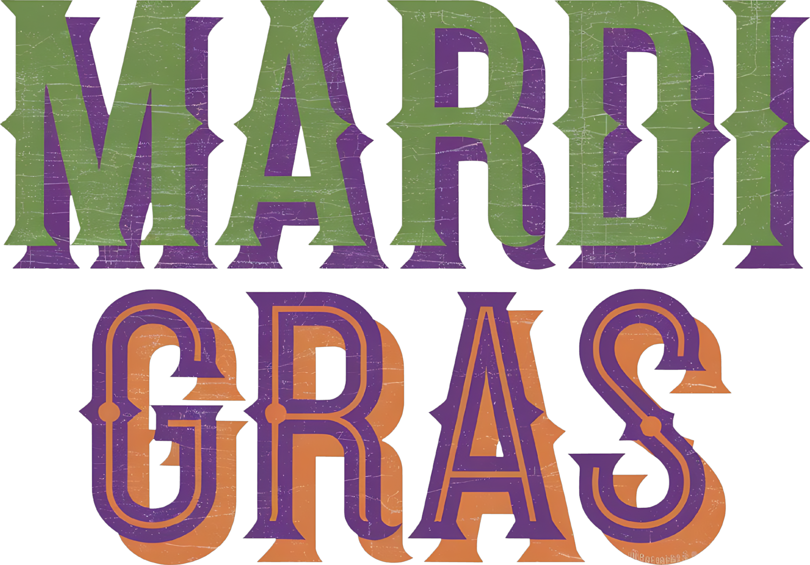 Mardi Gras Decal 40