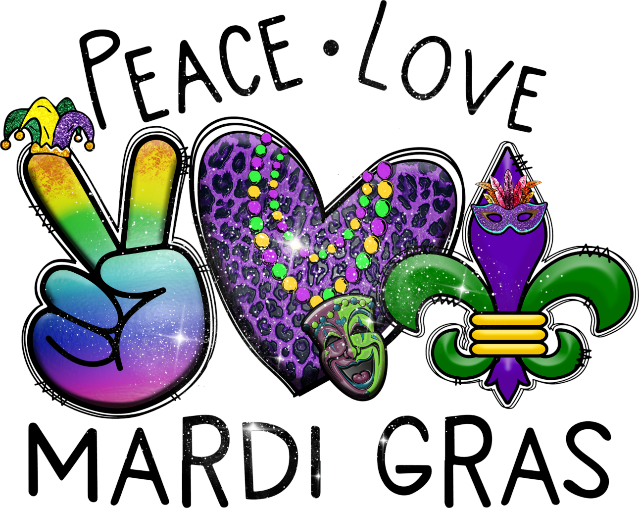 Mardi Gras Decal 6