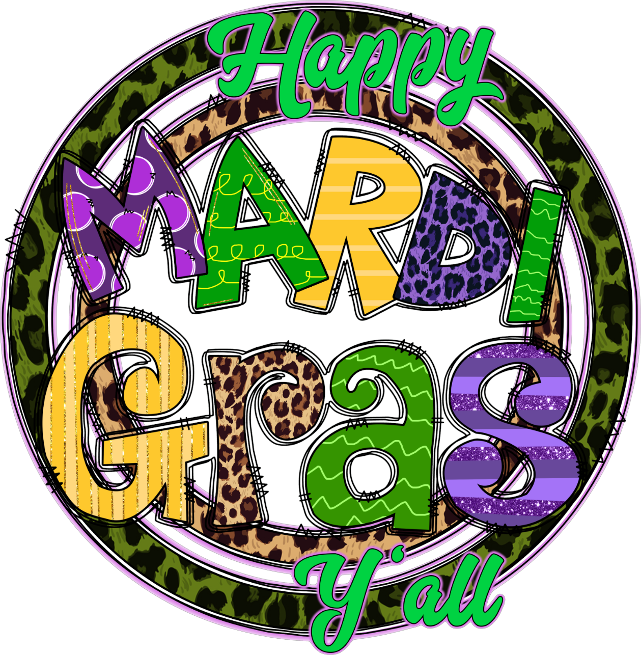 Mardi Gras Decal 8