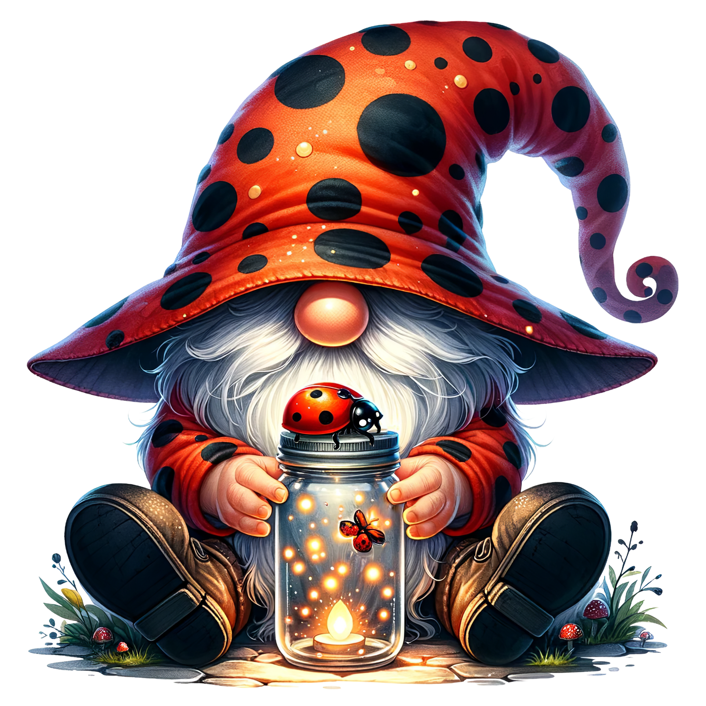 Firefly Ladybug Gnome