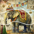 Circus Mixed Media 21
